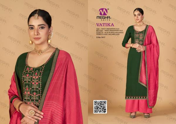 Meghli Vatika Parmpara silk Designer Exclusive Embroidery Salwar Suit